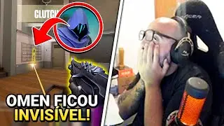 BUG FEZ O OMEN FICAR INVIS&Iacute;VEL! SACY TROPE&Ccedil;A NA ESCADA DO MAPA E PERDE ROUND - VALORANT CLIPS