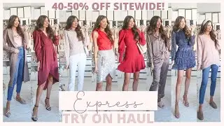 Huge Express Sale Try On Haul | 40-50% OFF EVERYTHING! Winter Outfit Ideas
