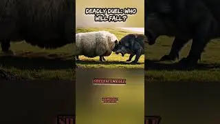 Sheep vs Wolf 🐑🐺 Predator vs Prey Fight #SurvivalBattle #WildArena