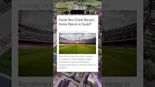Barcelona's Camp Nou NIGHTMARE!