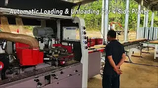 Automatic Feeding and Unloading for 4 Side Planer Machine Production Line