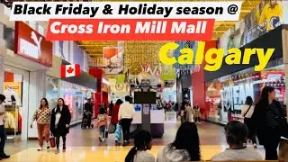 Cross Iron Mill Mall during the Black Friday & Christmas Holiday season, Calgary, Alberta, Canada .