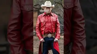 TRUMP WEARING RED LEATHER COWBOY OUTFIT❤
