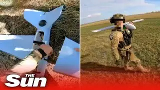 Ukrainian tactical group 'Steppe Wolves' use drones to attack Russian positions with artillery