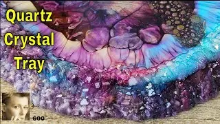 CREATE a Beautiful RESIN Bubble Effect in Quartz Crystal Tray