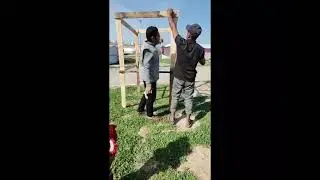 Building a toilet in Khan yunis