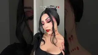 Vampire Makeup Tutorial 🦇🩸🖤 #vampire #halloween #diymakeup