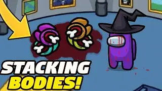 I stacked bodies as the UNDERTAKER! (modded among us)