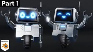 Создание милого робота в Blender 🤖 Часть 1 (урок по Blender)