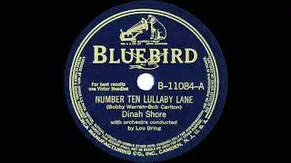 1941 Dinah Shore - Number Ten Lullaby Lane