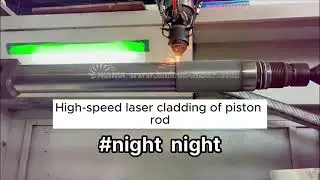 High-speed laser cladding of piston rod