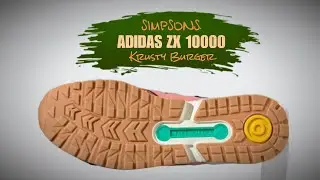 KRUSTY BURGER 2021 The Simpsons x Adidas ZX 10000 DETAILED LOOK