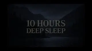 10 Hours Deep Sleep | Dark Rain Night for Full Body Relaxation