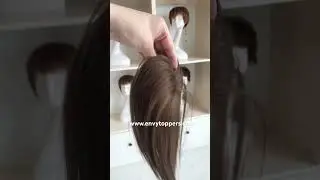 Mini Size Human Hair Mono Topper #humanhairtopper #monotopper #wigfactory #wigsupplier #envytoppers