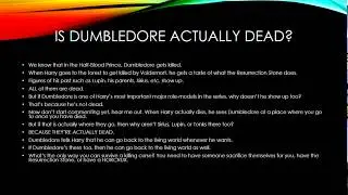 Potter Theory: Is Dumbledore Alive?