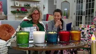 HomeWorx by Slatkin & Co. Luxe 80oz Holiday Candle on QVC