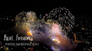 🇨🇭 Switzerland National Day 2025 &ndash; Fireworks Over Basel City | DJI Mini 3 Pro Drone