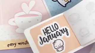January Wacky holidays planner stickers | Sticker book