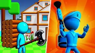 Join Lumberjack: Craft & Build Vs Plastic Army Battle- Android Walkthrough Gameplay (Part 1)