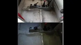 تفاوت شگفت انگیز در شستشوی داخلی خودرو پراید قبل و بعد و معجزه نظافت#carcleaning#نظافت خودرو