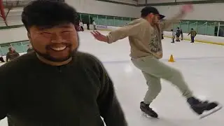 Erobb & Tenzin Ice Skating Fail Compilation ⛸