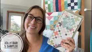 Jolly Bar 5 Sampler Quilt Along Progress, Fat Quarter Shop, VLOG
