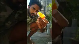 Target shooting with pocket sling shot |Super shooter | ESKI #shorts
