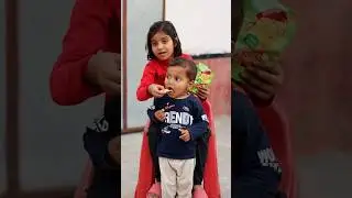 Sister Feed monkey🐒 or chips #shorts #monkey #prank #funnyvideo