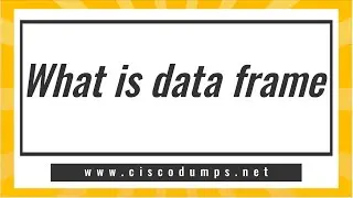 【ThinkMo】What is data frame #Cisco #CCNA #CCNP #CCIE #network