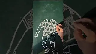 Drawing cute easy boy #Greenboard #sketch #vkart 👍👍👍