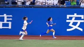 身体能力抜群チアリーダーのガチすぎる勝負に神宮大興奮！俊足すぎる！dianaとPassionの勝負！2022/07/02 横浜DeNAベイスターズ×東京ヤクルトスワローズ