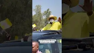 Arrival of Ugandan President Yoweri Museveni in Kole District #yowerimuseveni #natasha #dance