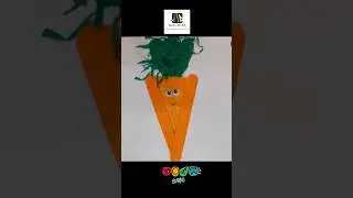 How to make carrot craft| carrot with icecreamstick craft #carrotcraft #icecreamstickcraft  #3dcraft