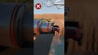 Can a Nissan, Prado and Merc GLE ESCAPE the Police Bollard? BeamNGDrive #beamngdrive #shortsyoutube