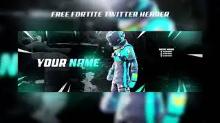 Fortnite: Battle Royale Twitter Header Template *FREE*