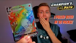I PULLED BOTH! Pokemon Champion's Path Special Pin Collection Opening!