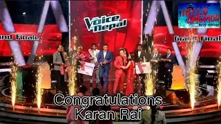 Karan rai winner , The Voice Nepal Season Four