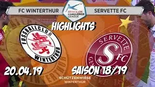 Highlights: Fc Winterthur vs Servette - Genf FCS (20.04.19)