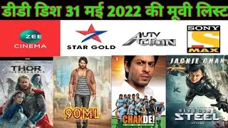DD Dish Today Hindi Movie Schedule On 31 May | sony max | zee cinema