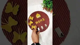 Beautiful cardboard key holder || diy || MS creativity #shorts