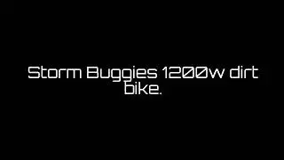 Storm Buggies 1200w electric 48v dirt bike