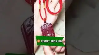 🏵️ PENDANT Necklace Cord   #shorts #diy #pendant #pendantnecklace #pendantdesigns #knot