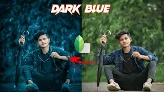 Snapseed New Creative Dark Blue Photo Editing Tutorial || by SK IMAGE ZONE