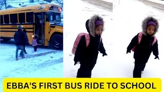 EBBA'S FIRST BUS RIDE TO SCHOOL: PURE EXCITEMENT!
