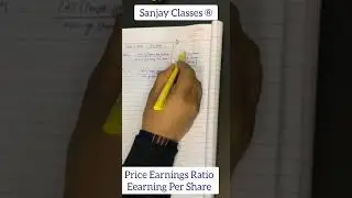 PE Ratio & EPS #youtubeshorts #youtube #shorts #finance #sharemarket #sanjayclasses #ratioanalysis