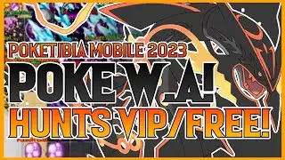 POKETIBIA MOBILE 2023! POKE W.A! BASE LENDA! HUNTS FREE E VIP!