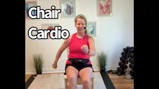 Chair Cardio (20 Minutes) Sit or Stand ☺️ #chairworkout #sitandstayfit #inspiration #selflove #music