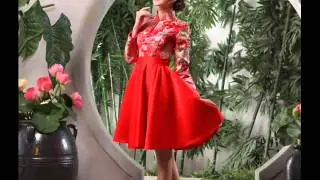 wedding cheongsam dress in winter, elegant and warm for beautiful bride.