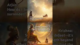 Krishna on Strength in Surrender 🌿 #surrender #giveup #dailygitashorts #ytshorts #status #fyp #love
