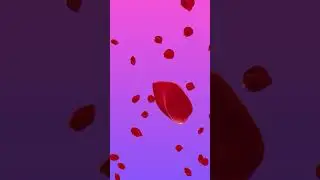 Petals Falling Animation - Particles After Effects Tutorial #shorts  #short